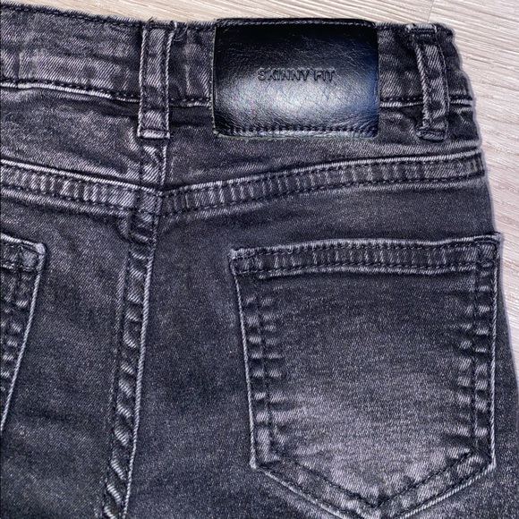 Zara boys black skinny stretch jeans sz 6 - Picture 2 of 5